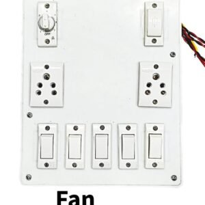 Built-in Fan Regulator for smooth and precise speed control Heavy-Duty 8/10 Amp Switches & Sockets suitable for daily use Fully Wired Board – ready to install and operate High-Quality Body for durability and shock resistance Ideal for Home, Kitchen, Office & Shop Use Safe, Reliable, and Long-Lasting Performance