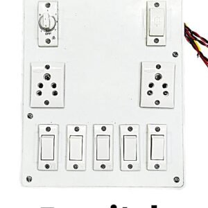 Built-in Fan Regulator for smooth and precise speed control Heavy-Duty 8/10 Amp Switches & Sockets suitable for daily use Fully Wired Board – ready to install and operate High-Quality Body for durability and shock resistance Ideal for Home, Kitchen, Office & Shop Use Safe, Reliable, and Long-Lasting Performance