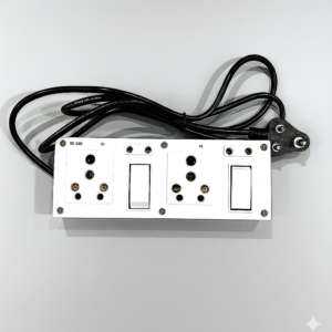 Upgrade your home power setup with our High-Performance Dual Socket Extension Cord. Designed for both safety and durability, this power strip features a high-grade PVC box and a flexible, heavy-duty copper 2miter wire to handle high-wattage appliances with ease.
